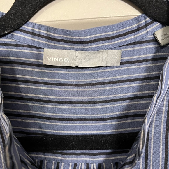 Vince Striped 100% Silk Tunic - Size S - Picture 4 of 12